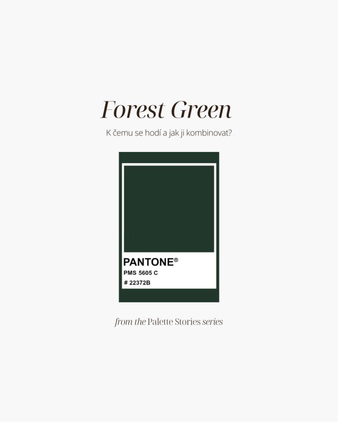 From the Palette Stories series / Forest Green V naší sérii Palette Stories jsme tuhle ikonickou forest green prostě...